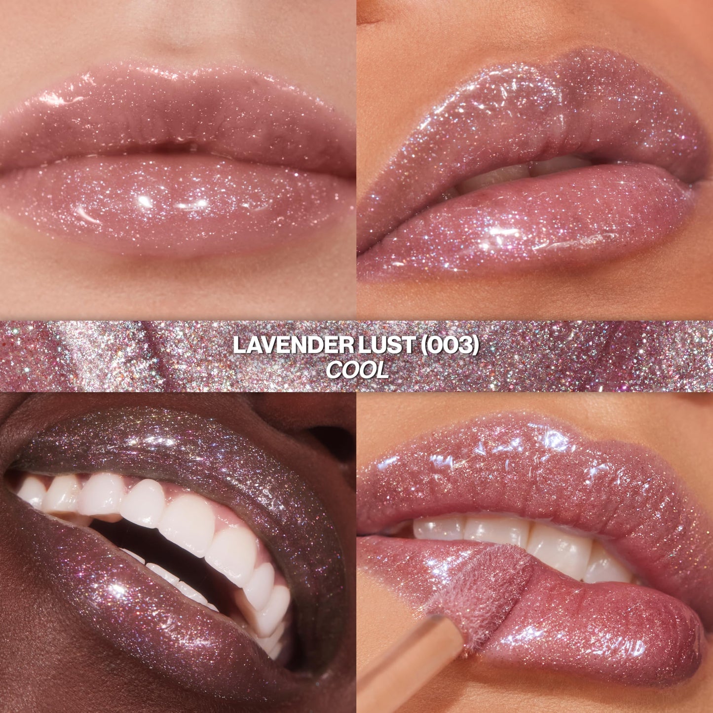 REVLON Super Lustrous Glimmer Gloss, Non-Sticky Lip Gloss, High-Shine Finish, Plant-Based Glitter, 003 Lavender Lust, 0.13 fl oz Beauty & Personal Care REVLON