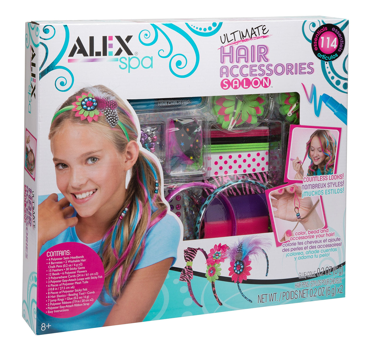Alex Spa Ultimate Hair Accessories Salon Girls Fashion Activity Beauty & Personal Care ALEX Toys