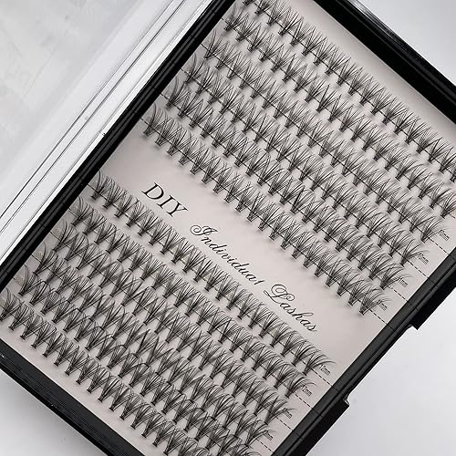 IECILI Individual Lashes/Lash Clusters 240pcs 9-14mm Cluster Eyelash Extensions /12 Roots/C Curl /0.07mm Cluster Lashes/Faux Mink Lash Extensions (C Beauty & Personal Care IECILI