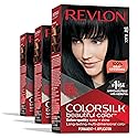Revlon Permanent Hair Color, Permanent Hair Dye, Colorsilk with 100% Gray Coverage, Ammonia-Free, Keratin and Amino Acids, 10 Black, 4.4 Oz (Pack Beauty & Personal Care REVLON