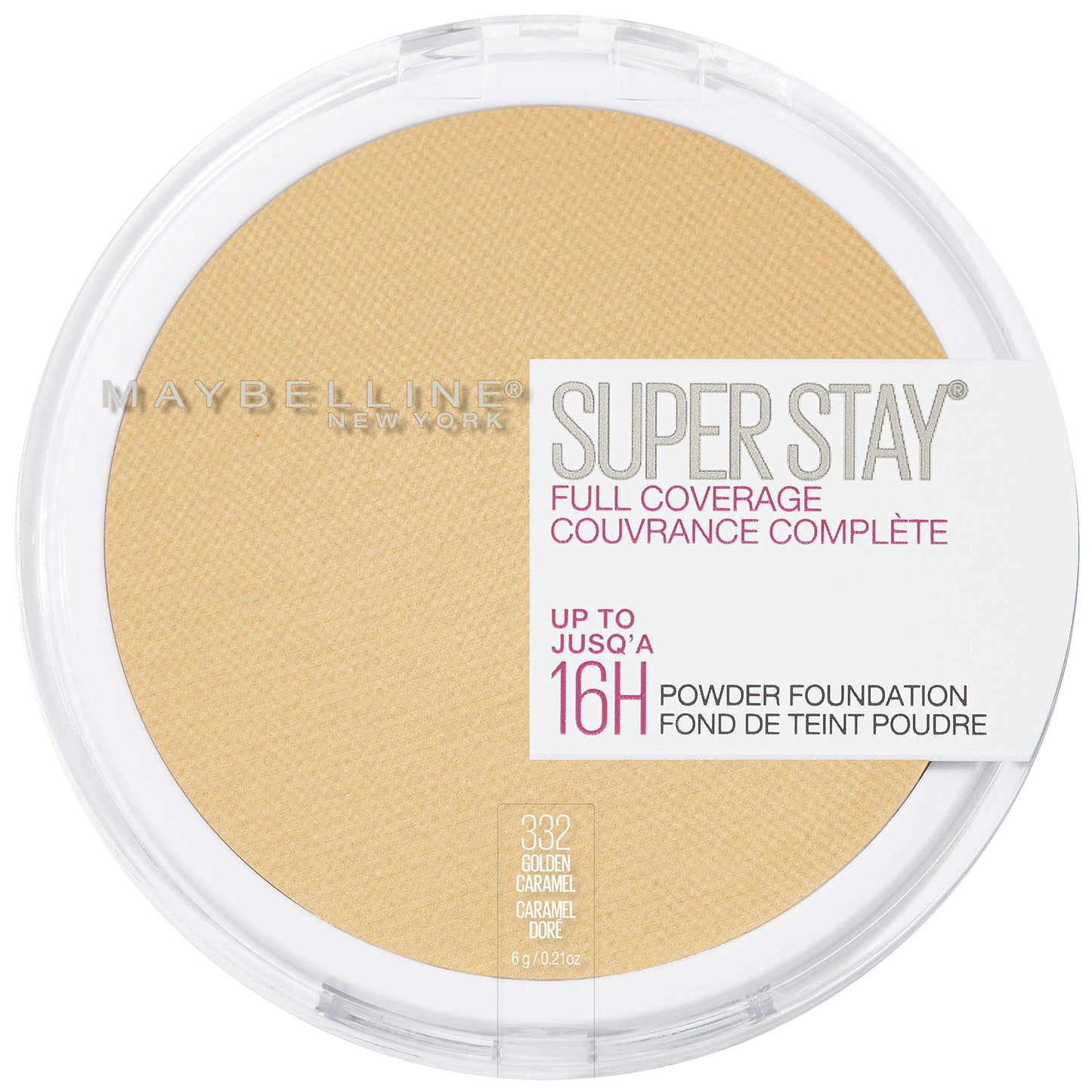 Maybelline Super Stay Full Coverage Powder Foundation Makeup, Up to 16 Hour Wear, Soft, Creamy Matte Foundation, Golden Caramel, 1 Count Beauty & Personal Care MAYBELLINE