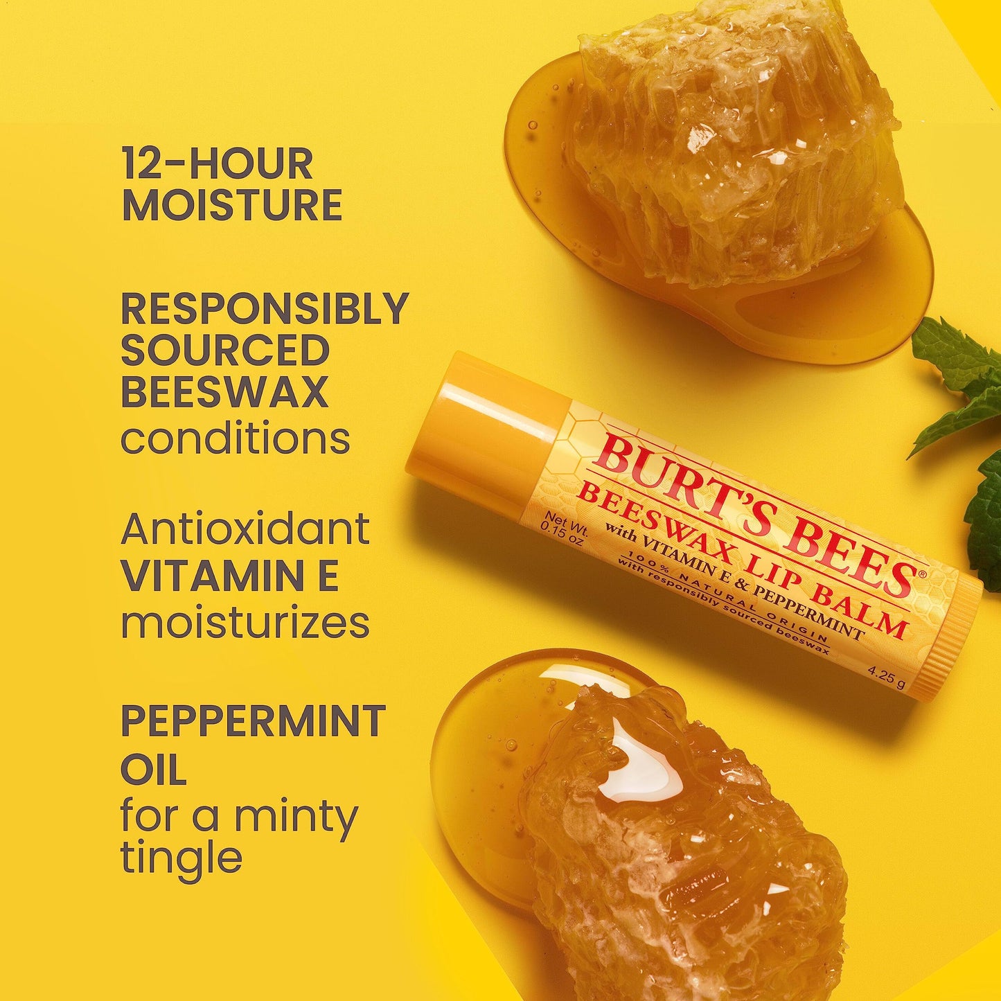 Burt's Bees Back To School Gift Ideas, Lip Balm - Original Beeswax 12 Count Pack in Bulk, Lip Moisturizer With Responsibly Sourced Beeswax, Natural Beauty & Personal Care Burt's Bees