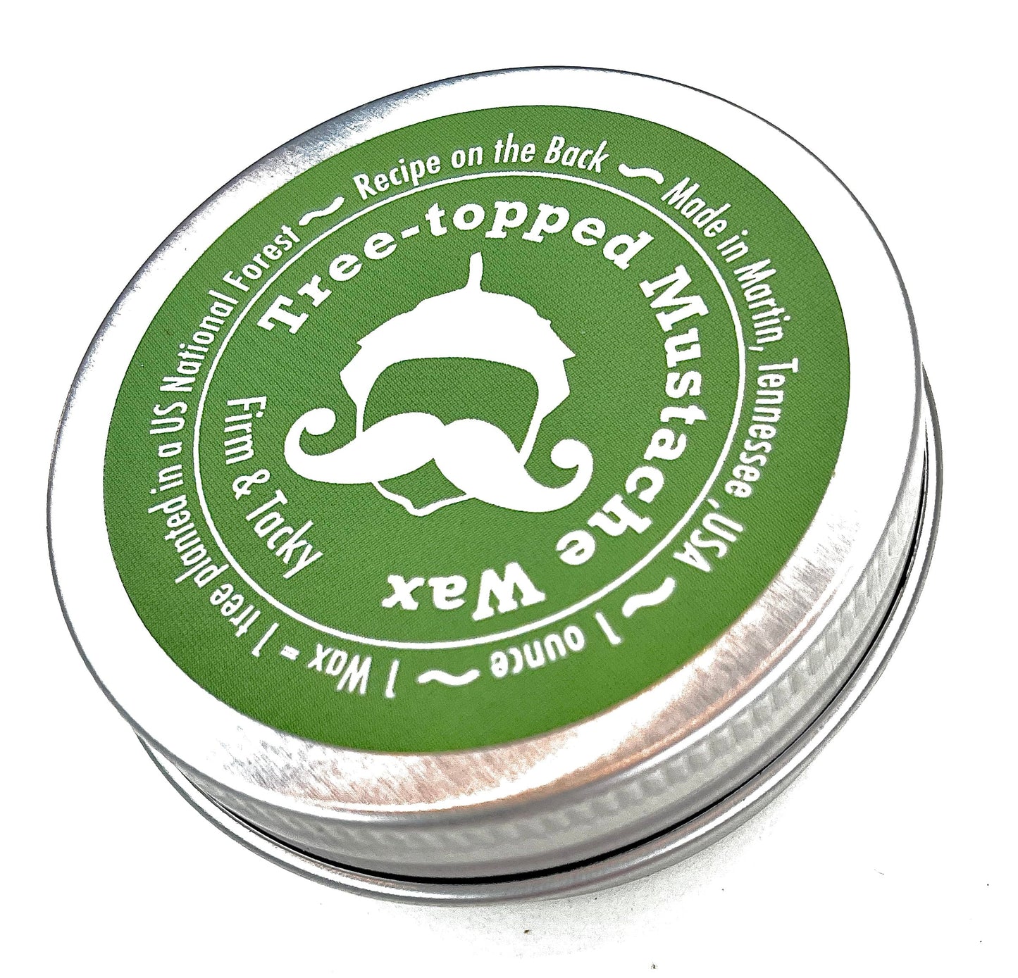 Green Beard Grmng Tree-Topped Mustache Wax for Men - Firm & Tacky Hold with Natural Beeswax & Hempseed Oil - Styles, Shapes & Controls 1 Ounce (Pack Beauty and Personal Care Green Beard Grmng