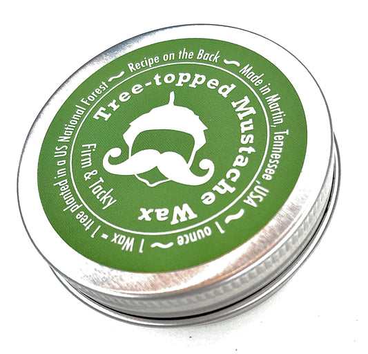 Green Beard Grmng Tree-Topped Mustache Wax for Men - Firm & Tacky Hold with Natural Beeswax & Hempseed Oil - Styles, Shapes & Controls 1 Ounce (Pack Beauty and Personal Care Green Beard Grmng