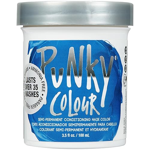 Punky Atlantic Blue Semi Permanent Hair Color - Vegan & Cruelty-Free Conditioning Hair Dye, Lasts Up to 35 Washes, 3.5 fl oz Beauty & Personal Care Punky