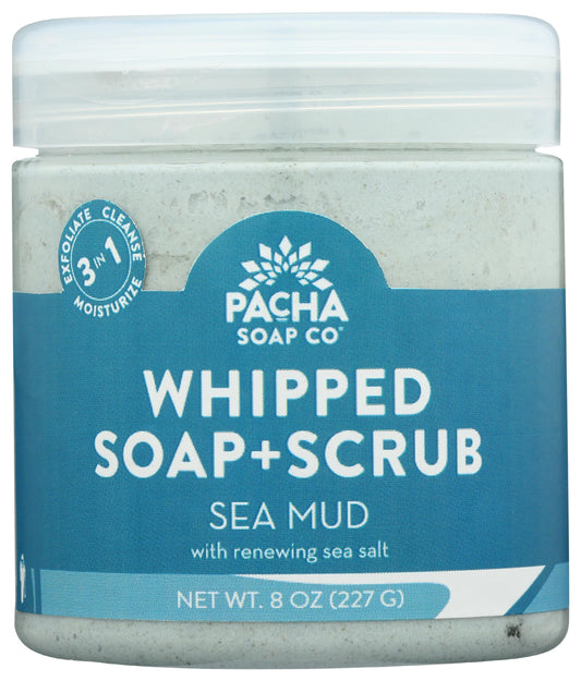 PACHA SOAP Sea Mud Whipped Soap Scrub, 8 OZ Beauty & Personal Care Pacha Soap Co