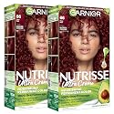 Garnier Nutrisse Ultra Crème Hair Color, Permanent Hair Dye with 100% Gray Coverage, Vegan & Cruelty-Free, 66 True Red (Pomegranate), 2 Count Beauty & Personal Care Garnier
