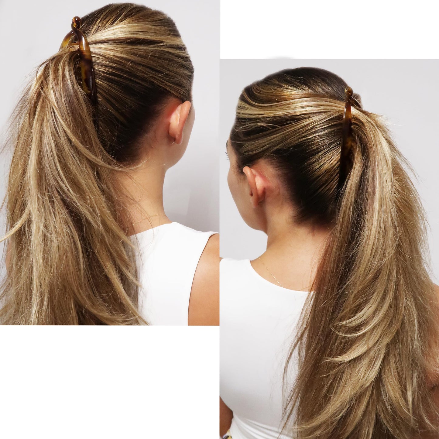 Camila Paris CP2 French Large Banana Clip Hair Comb, Classic Banana Clips Hair for Thick Hair Ponytail Holder Interlocking Styling Clip for Women Made Beauty & Personal Care Camila