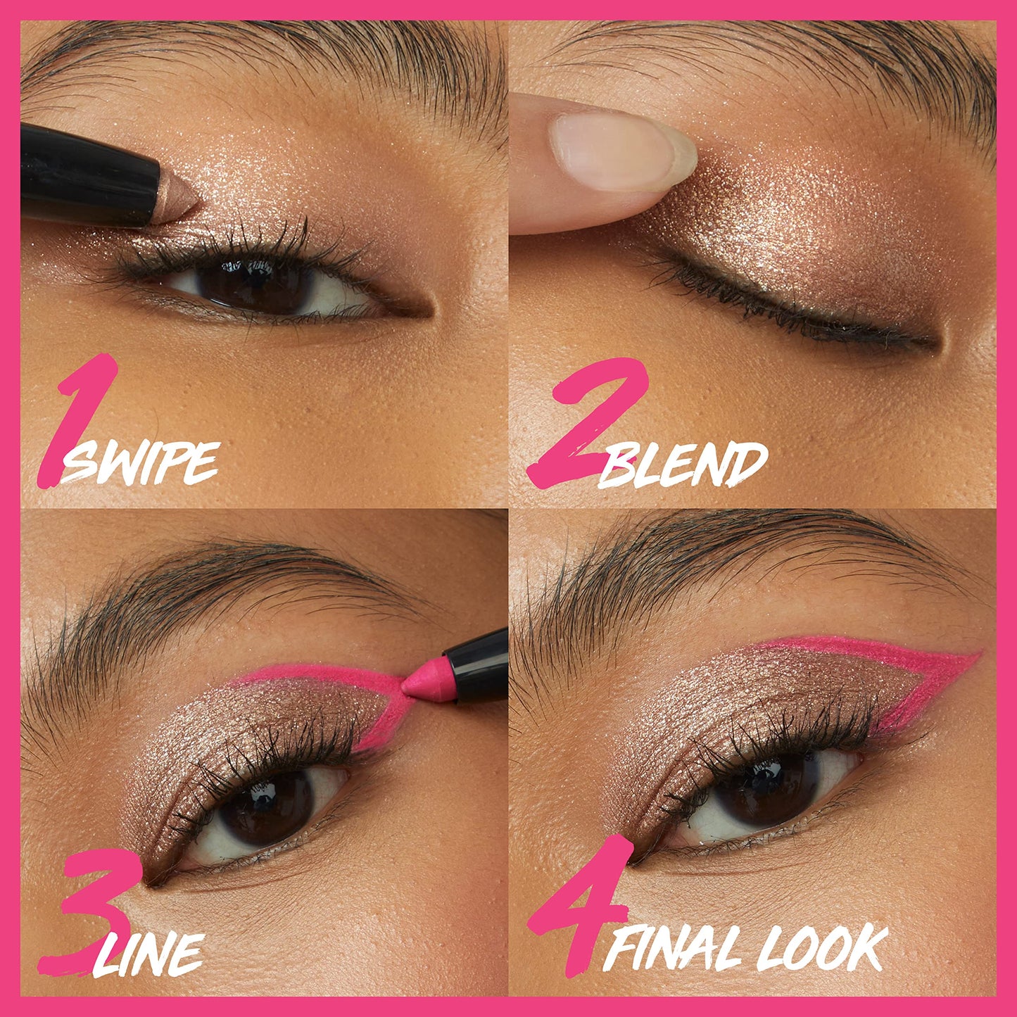 MAYBELLINE Color Tattoo Longwear Multi-Use Eye Shadow Stix, All-In-One Eye Makeup for Up to 24HR Wear, I am Rebellious (Matte Black), 1 Count Beauty & Personal Care MAYBELLINE
