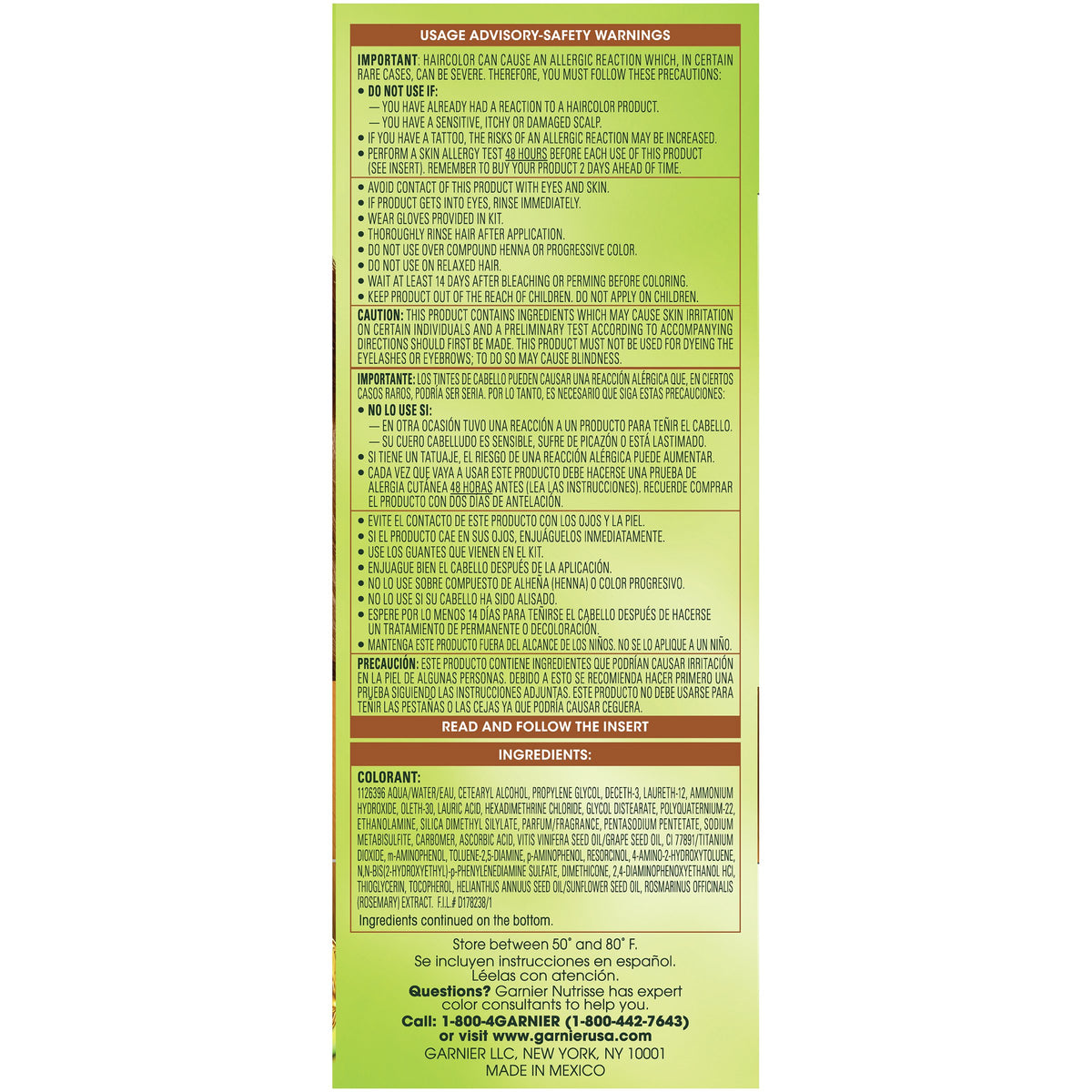 Garnier Nutrisse Ultra Color Nourishing Hair Color Creme, HL2 Warm Caramel (Packaging May Vary)