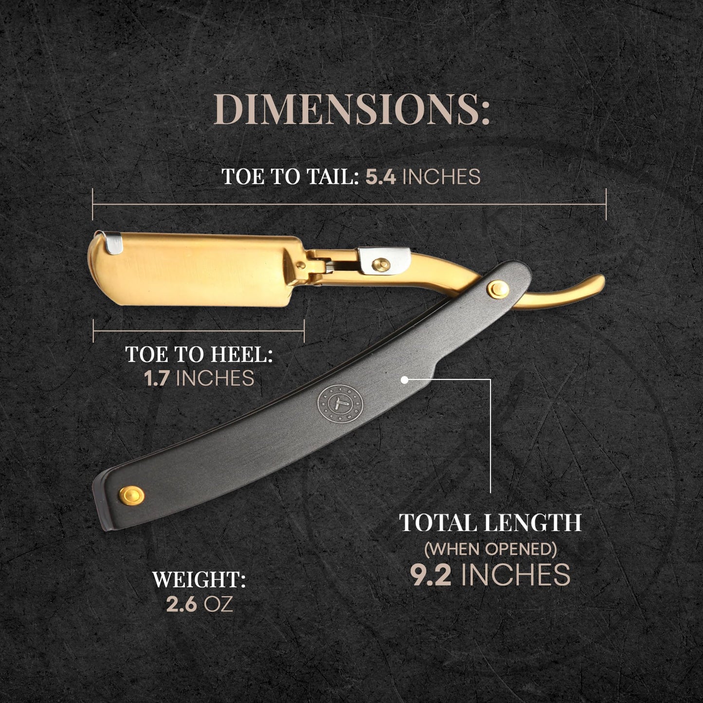 Best Shavette Straight Razor - Replaceable Blade Straight Razor, Metal Handle Shavette, No Stropping or Honing Needed, Great For Beginners, Starter Beauty and Personal Care Naked Armor