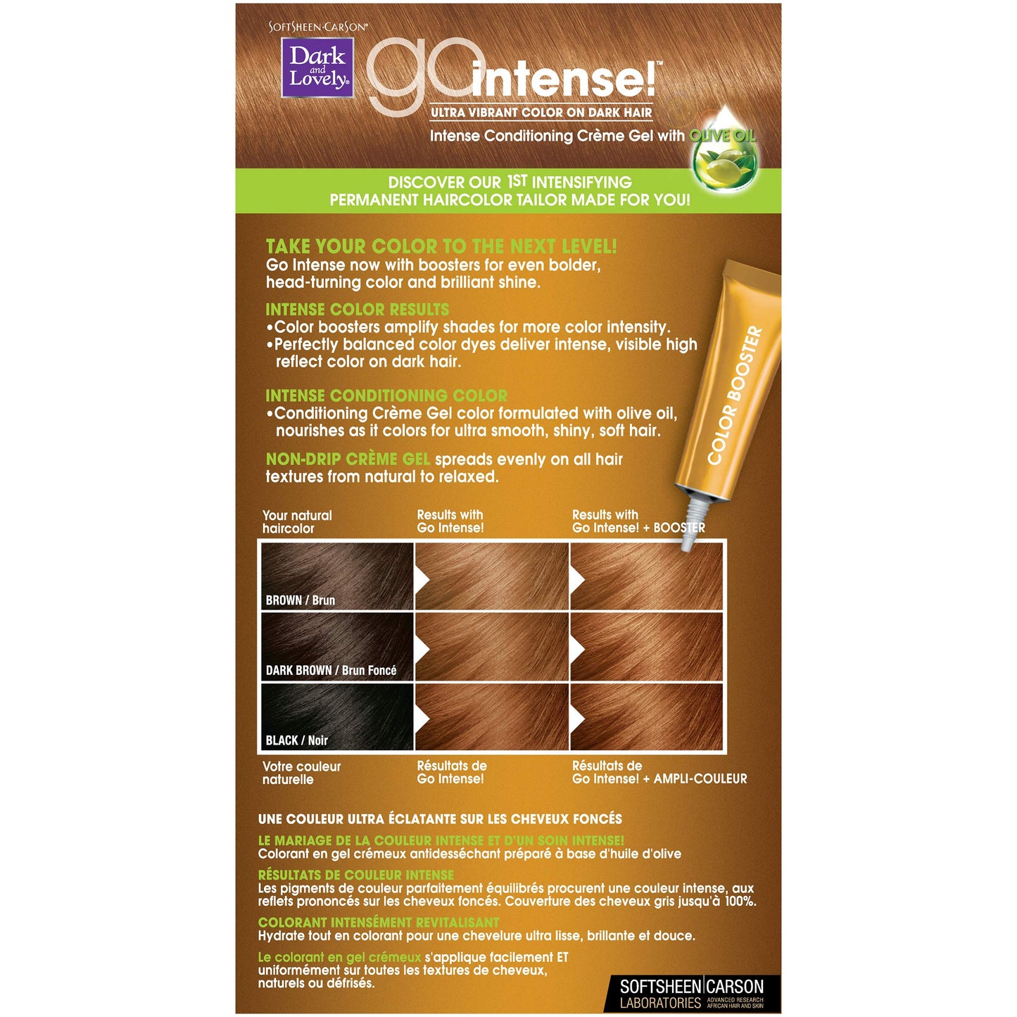 SoftSheen-Carson Dark and Lovely Go Intense Ultra Vibrant Color on Dark Hair, Golden Blonde 10 (Packaging May Vary) Beauty & Personal Care SoftSheen
