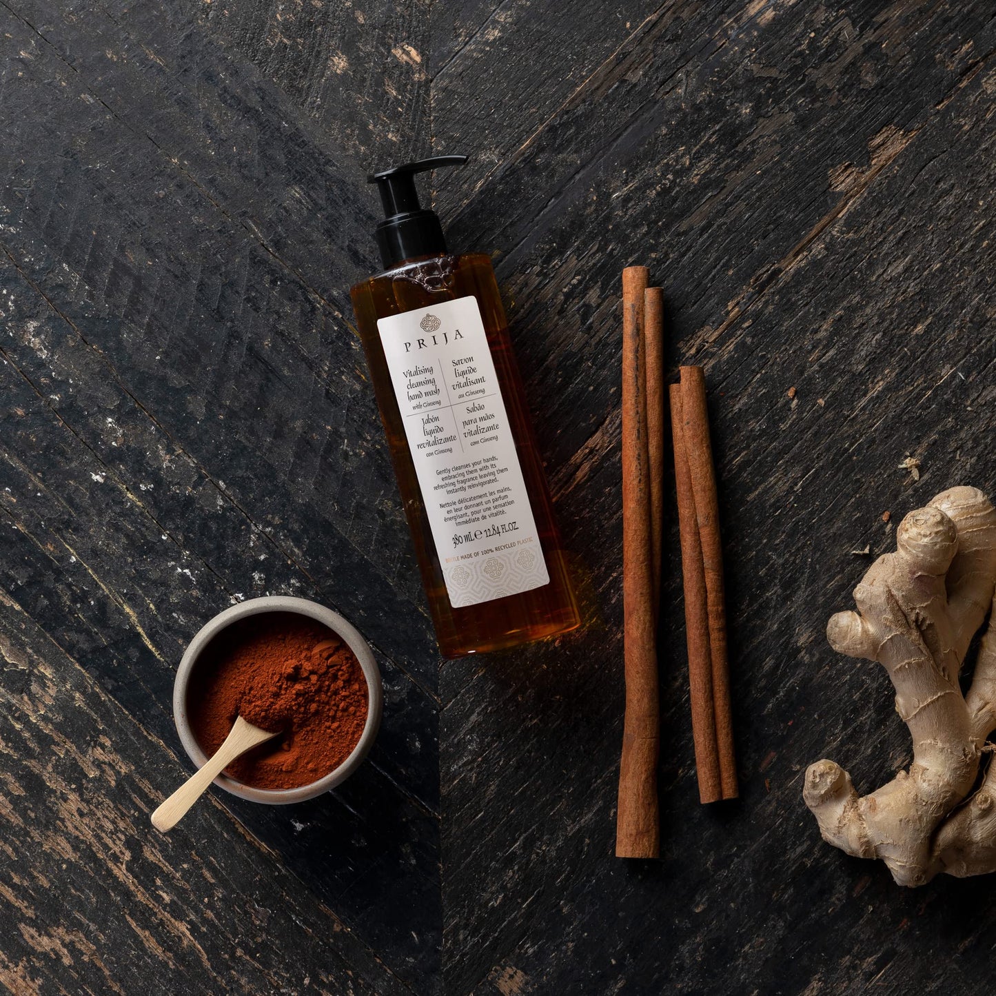 Prija Vitalising Hand Wash with Ginseng Extract Gently Cleanses Hands, Moisturizing Liquid Hand Soap, Vegan Friendly with Energizing Fragrance 3 x Beauty & Personal Care Prija
