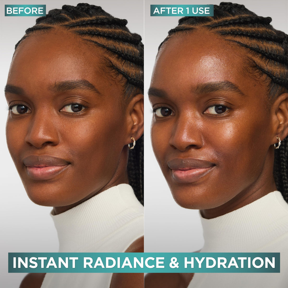 L'Oreal Paris Bright Reveal Vitamin C Glow Moisturizer, Supercharged Facial Moisturizer to Brighten Skin, Even Tone and Hydrate for 72HRs, Includes