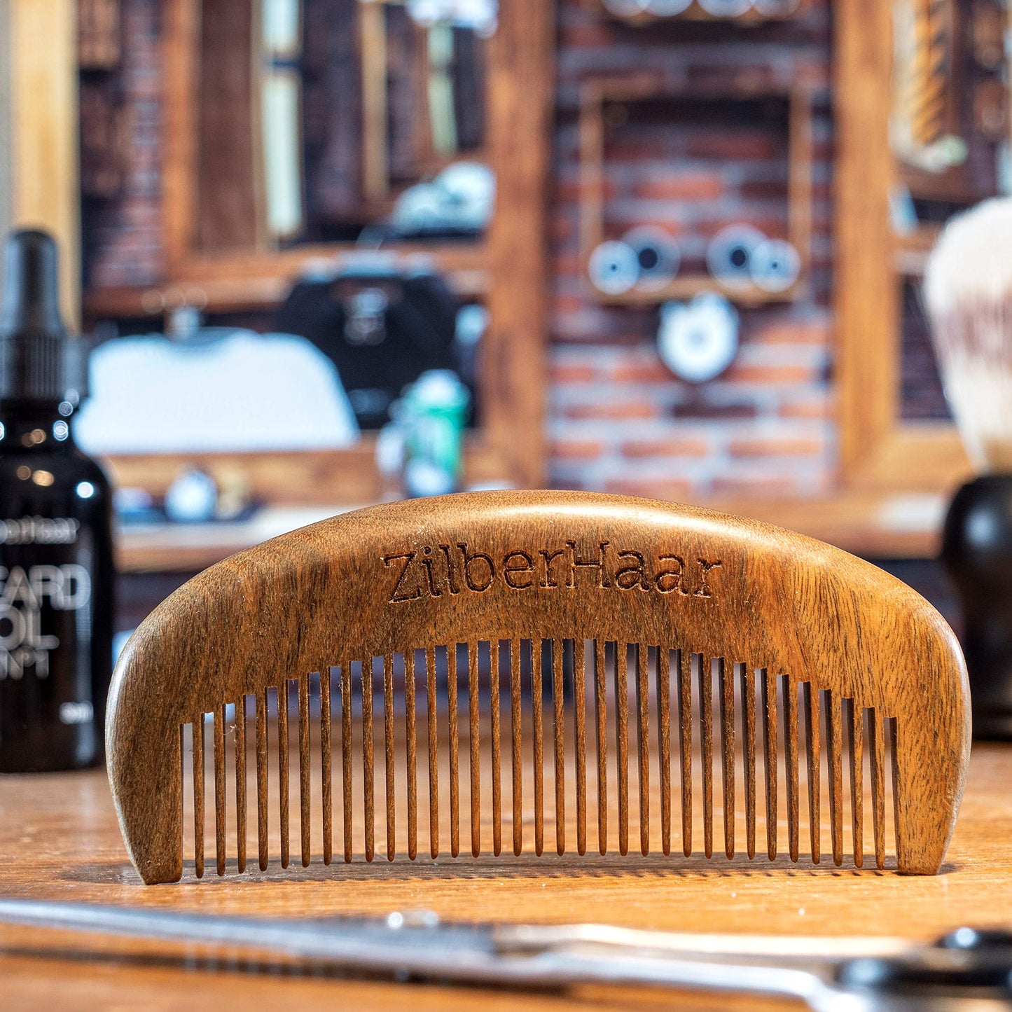 ZilberHaar Beard Comb - 100% Sandalwood - Essential Beard Care Accessory for Men - Hand Made Beauty & Personal Care ZilberHaar