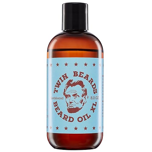 Twin Beards Sandalwood Beard Oil for Men | Beard Conditioner for Men | Essential Beard Care | Beard Softener for Men during Beard Growth | Beard Beauty & Personal Care TWIN BEARDS BEARD OIL