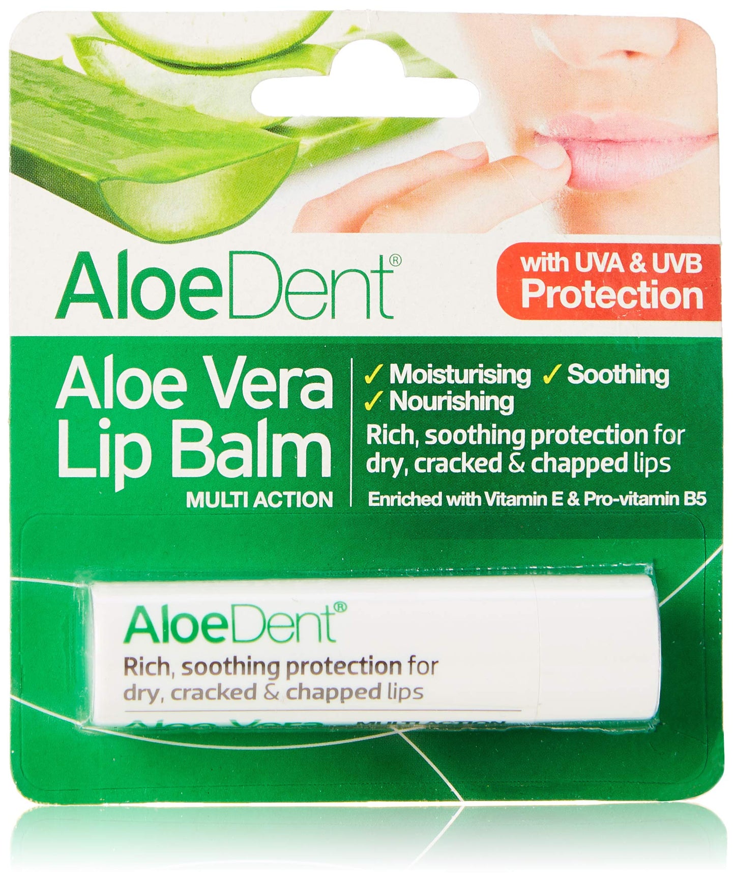 AloeDent Pura Aloe Vera Lip Balm, 4 GR Beauty and Personal Care Aloe Dent