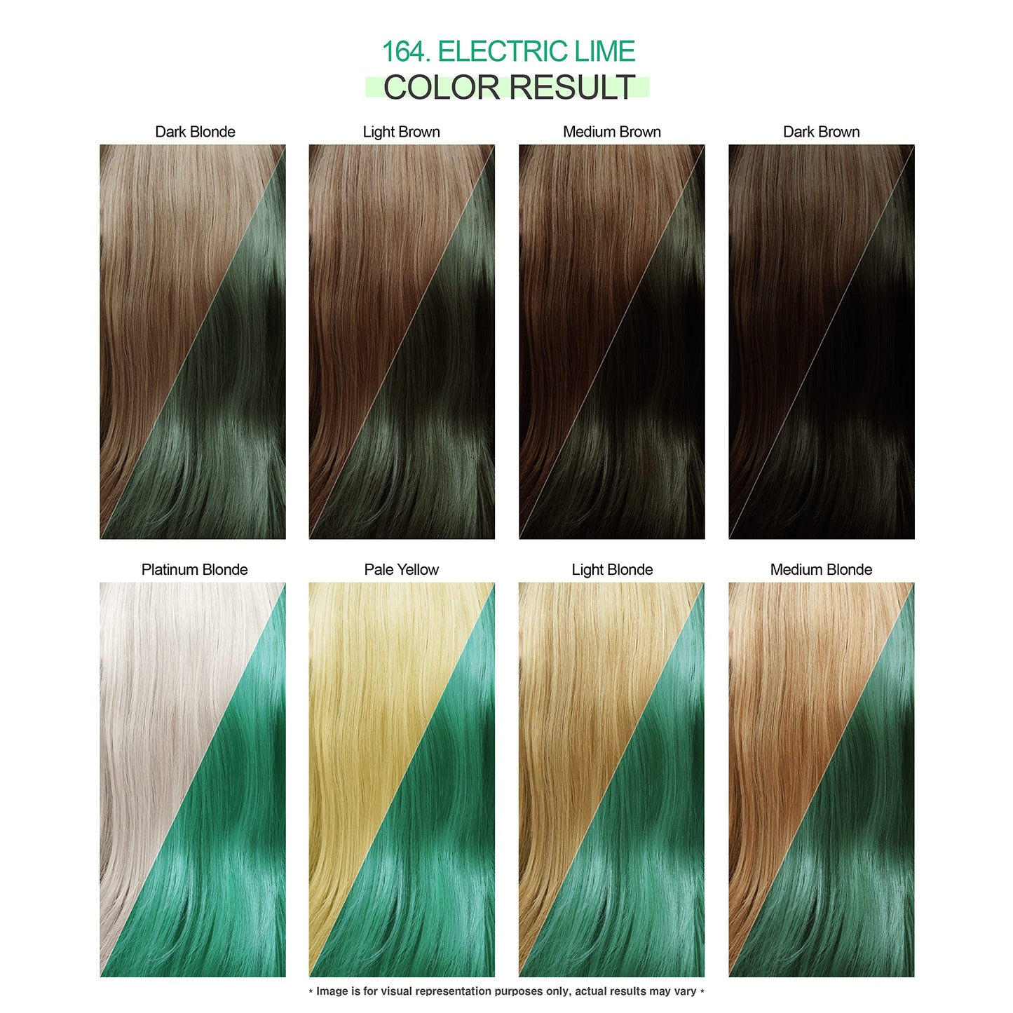 Adore Semi Permanent Hair Color - Vegan and Cruelty-Free Hair Dye - 4 Fl Oz - 164 Electric Lime (Pack of 3) Beauty & Personal Care Adore