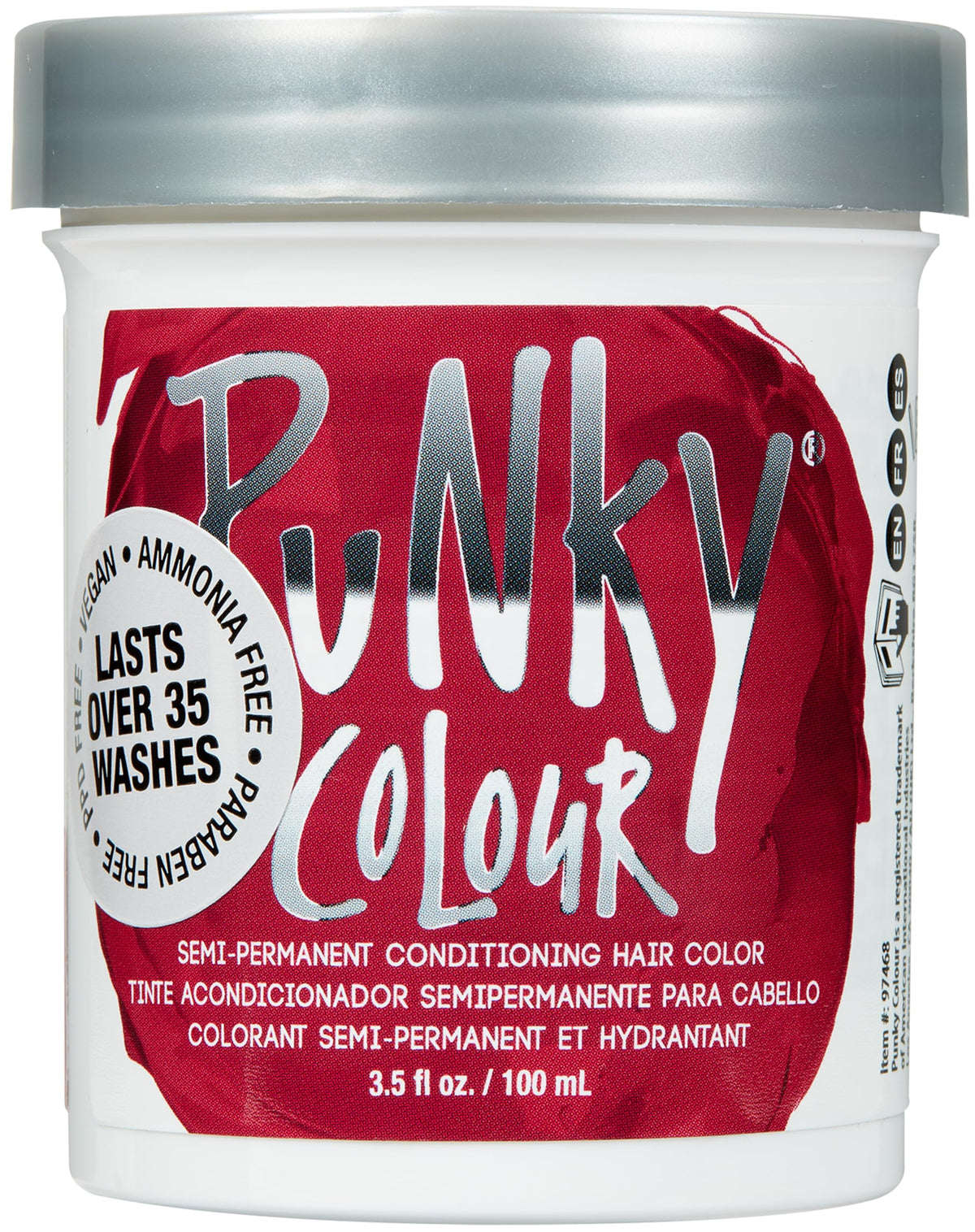 Punky Poppy Red Semi Permanent Hair Color - Vegan & Cruelty-Free Conditioning Red Hair Dye, Lasts Up to 35 Washes, 3.5 fl oz Beauty & Personal Care Punky