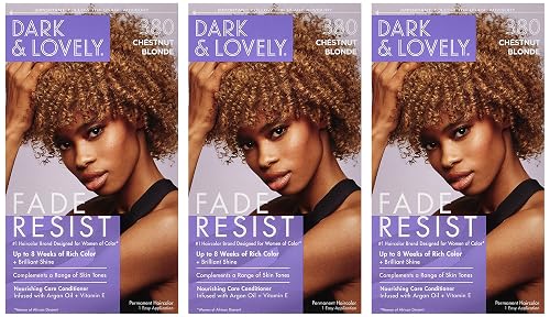 Dark & Lovely Color #380 Chestnut Blonde (Pack of 3) Beauty & Personal Care Dark and Lovely