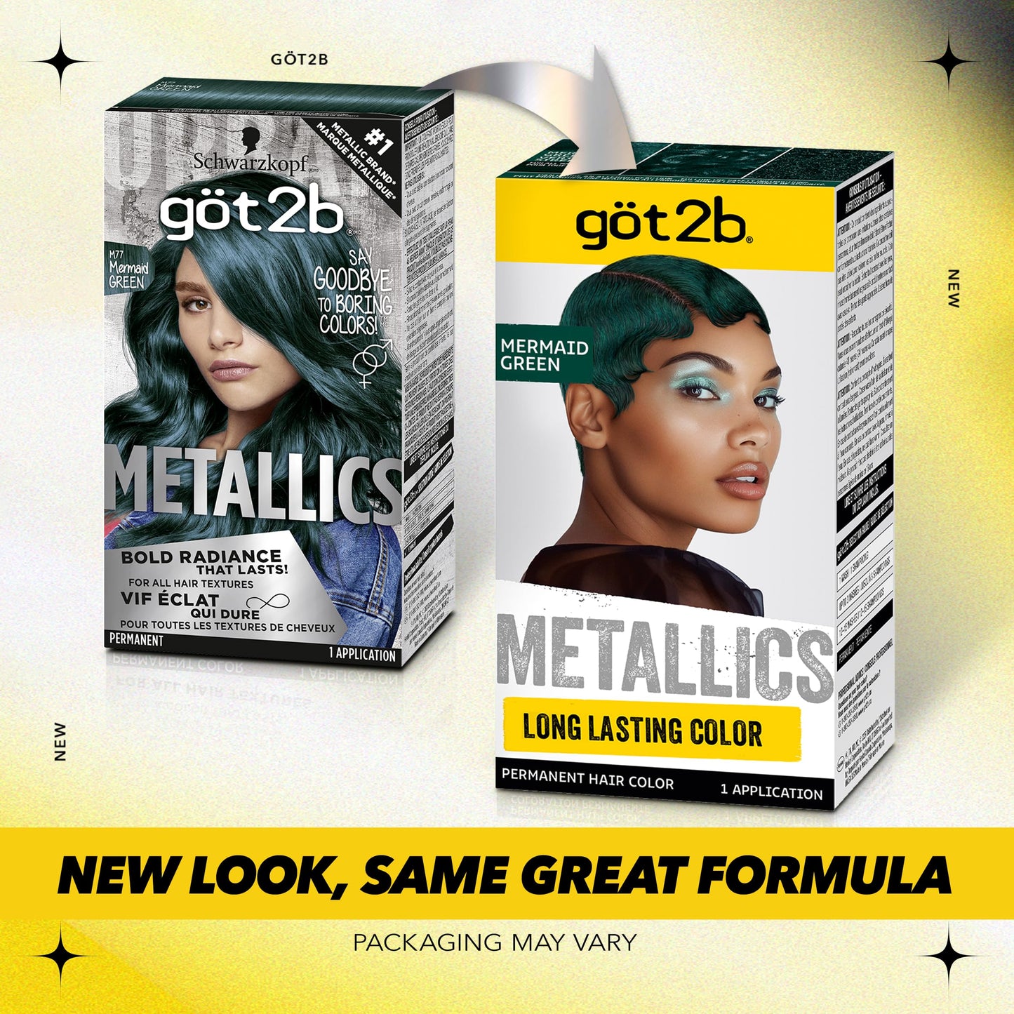Got2b Metallics Permanent Hair Color, M77 Mermaid Green Beauty & Personal Care Got2B
