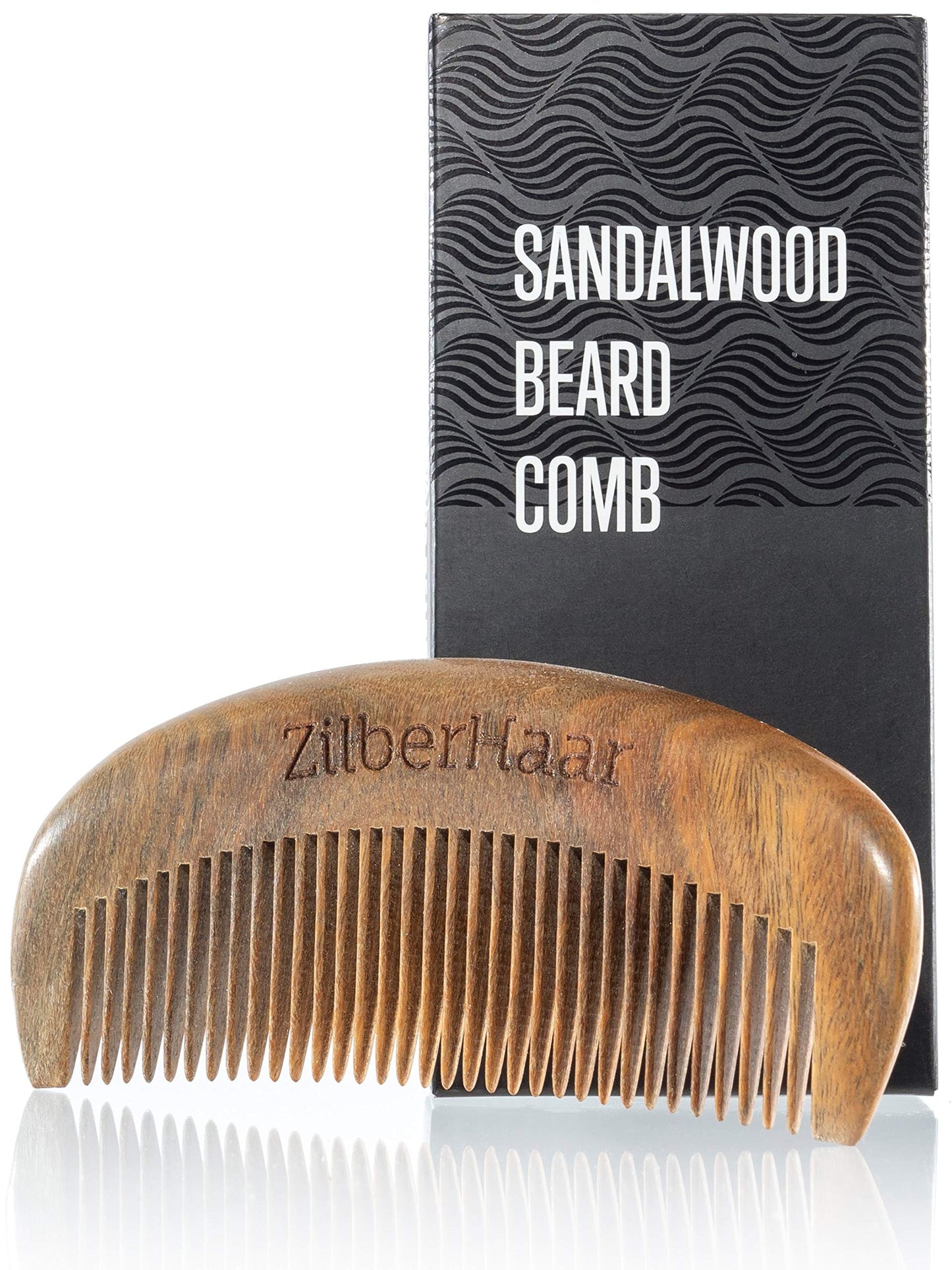 ZilberHaar Beard Comb - 100% Sandalwood - Essential Beard Care Accessory for Men - Hand Made Beauty & Personal Care ZilberHaar