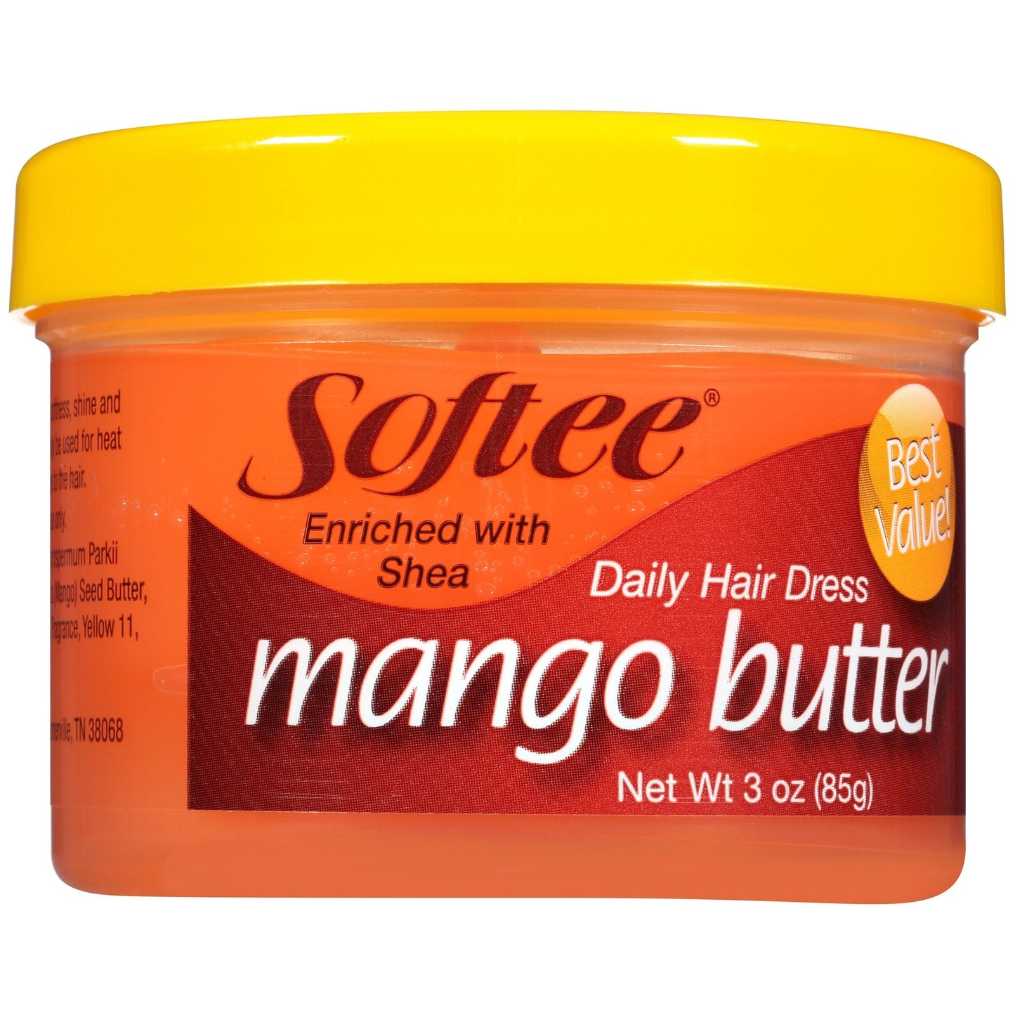 Softee Mango Shea Butter Daily Hair Dress, 3 Ounce Jar (1) Beauty & Personal Care Softee
