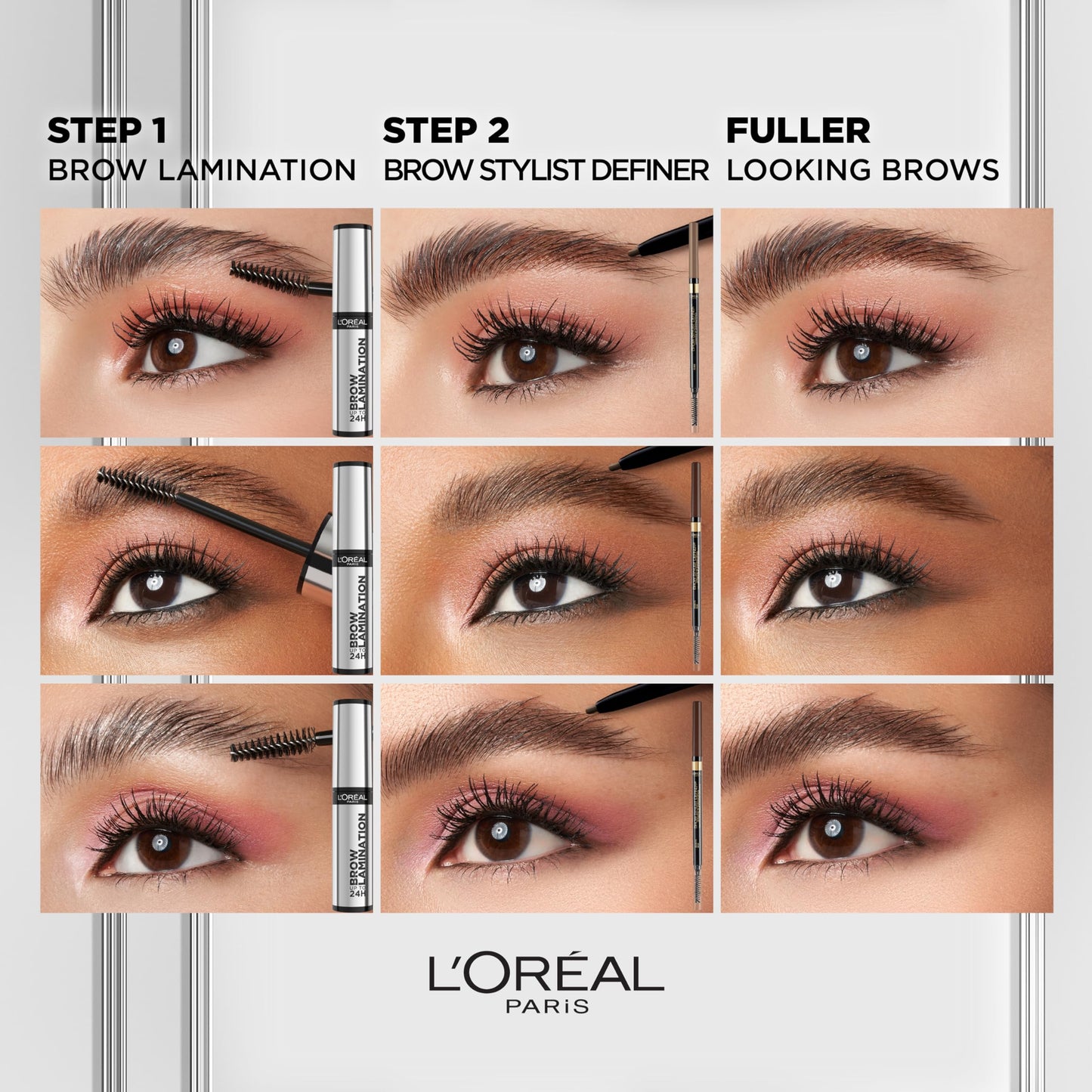 L'Oreal Paris Infallible Up To 24H Wear Brow Lamination, Water-Resistant Longwear Eyebrow Gel Make Up, Clear/Transparent, 0.16 Fl Oz Beauty & Personal Care L'Oreal Paris