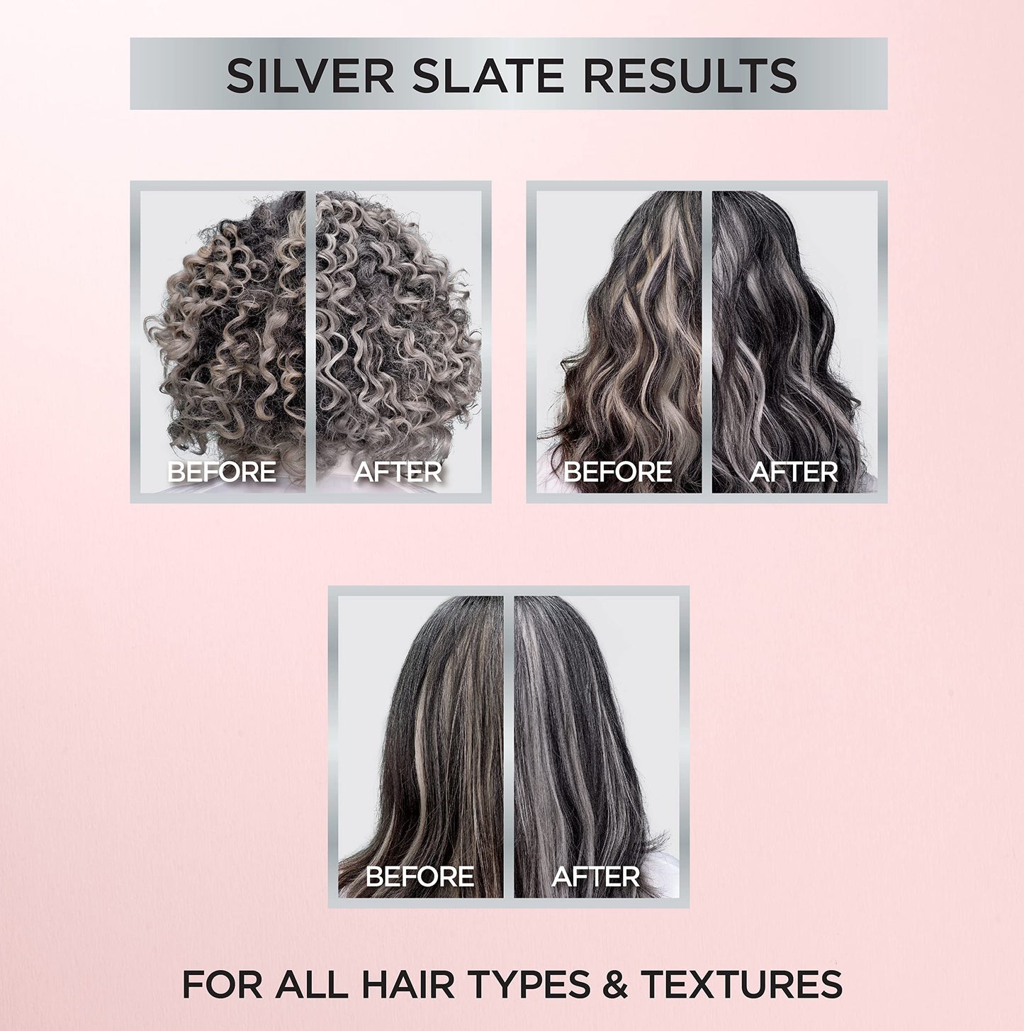 L’Oreal Paris Le Color Gloss One Step Toning Gloss, In-Shower Hair Toner with Deep Conditioning Treatment Formula for Gray Hair, Silver Slate, 1 Kit Beauty & Personal Care L'Oreal Paris