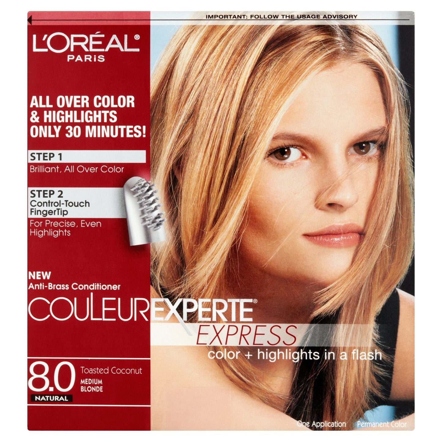 L'Oreal Paris Couleur Experte 2-Step Home Hair Color and Highlights Kit, Toasted Coconut Beauty & Personal Care L'Oreal Paris