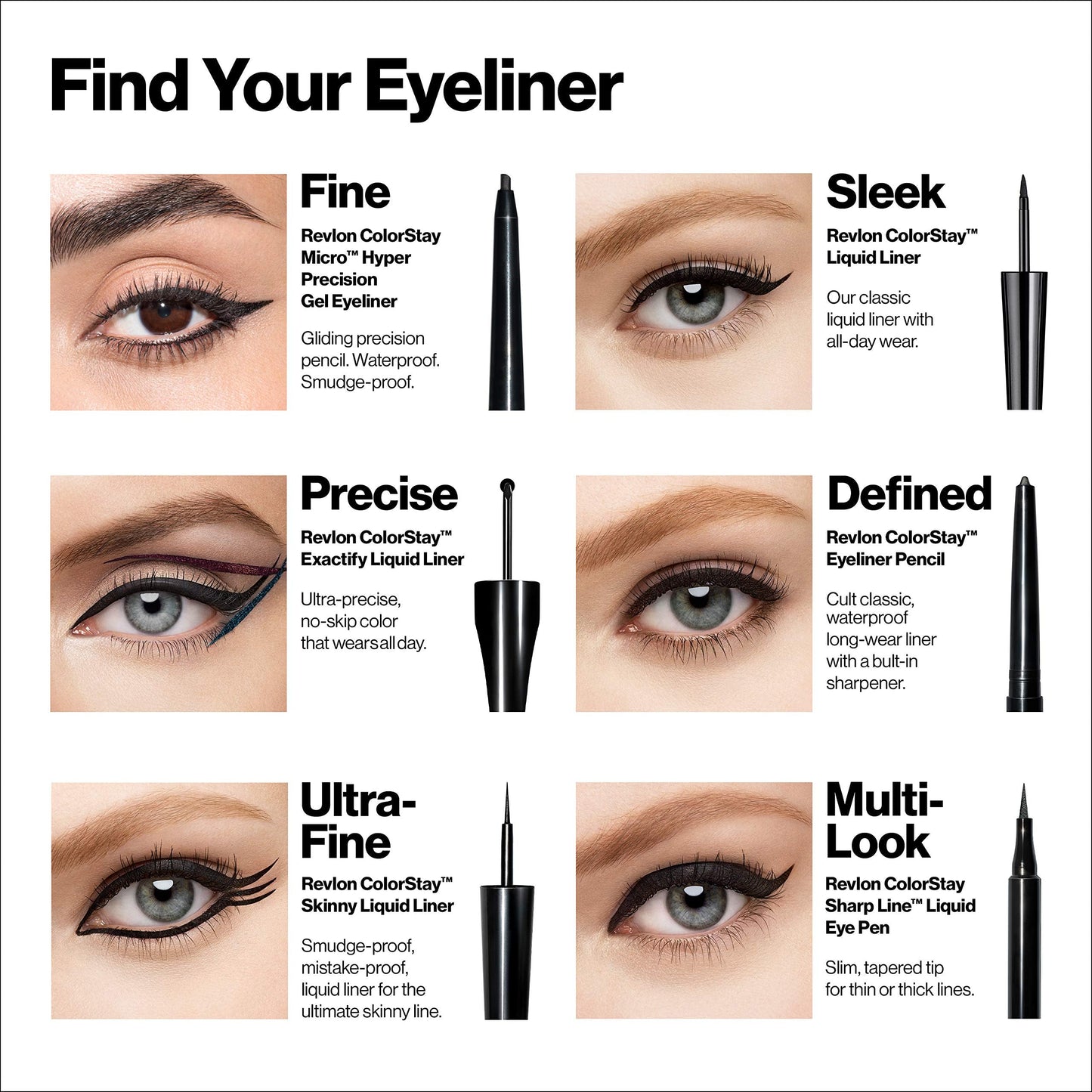 Revlon Skinny Liquid Eyeliner, ColorStay Eye Makeup, Waterproof, Smudge-proof, Longwearing with Ultra-Fine Tip, Mahogany Flame, 0.08 oz Beauty & Personal Care REVLON