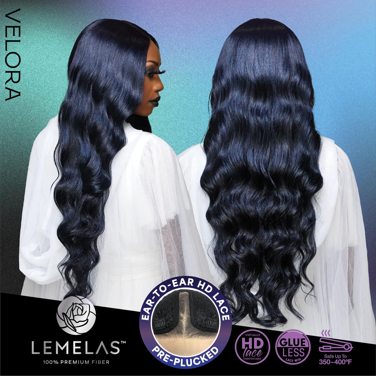 Sensationnel Lemelas LaceWig-Velora, ICYBLOOM