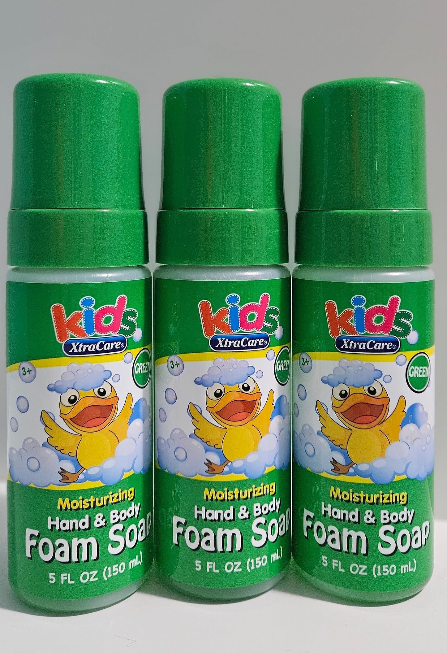 Foam soap moisturizing hand & body for kids 3+ -pack 3, 15 fl oz (5oz each) Beauty & Personal Care Kids XtraCare