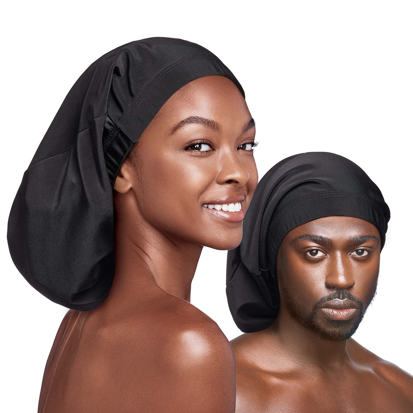 Red by Kiss Unisex Silky Spandex Loc Cap, Dreadlocks & Braids Cap, Shower Cap, Sleep Cap, Black (X-Long) Beauty & Personal Care Red by Kiss