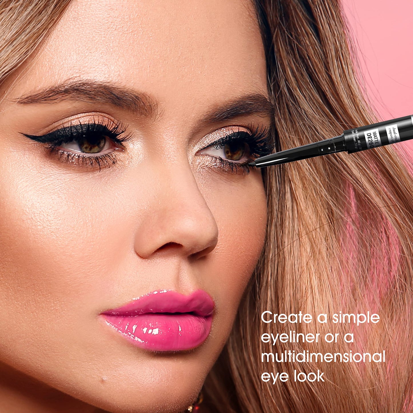 Kokie Gel Ink Dual Ended Eyeliner (Matte Black) Beauty & Personal Care Kokie