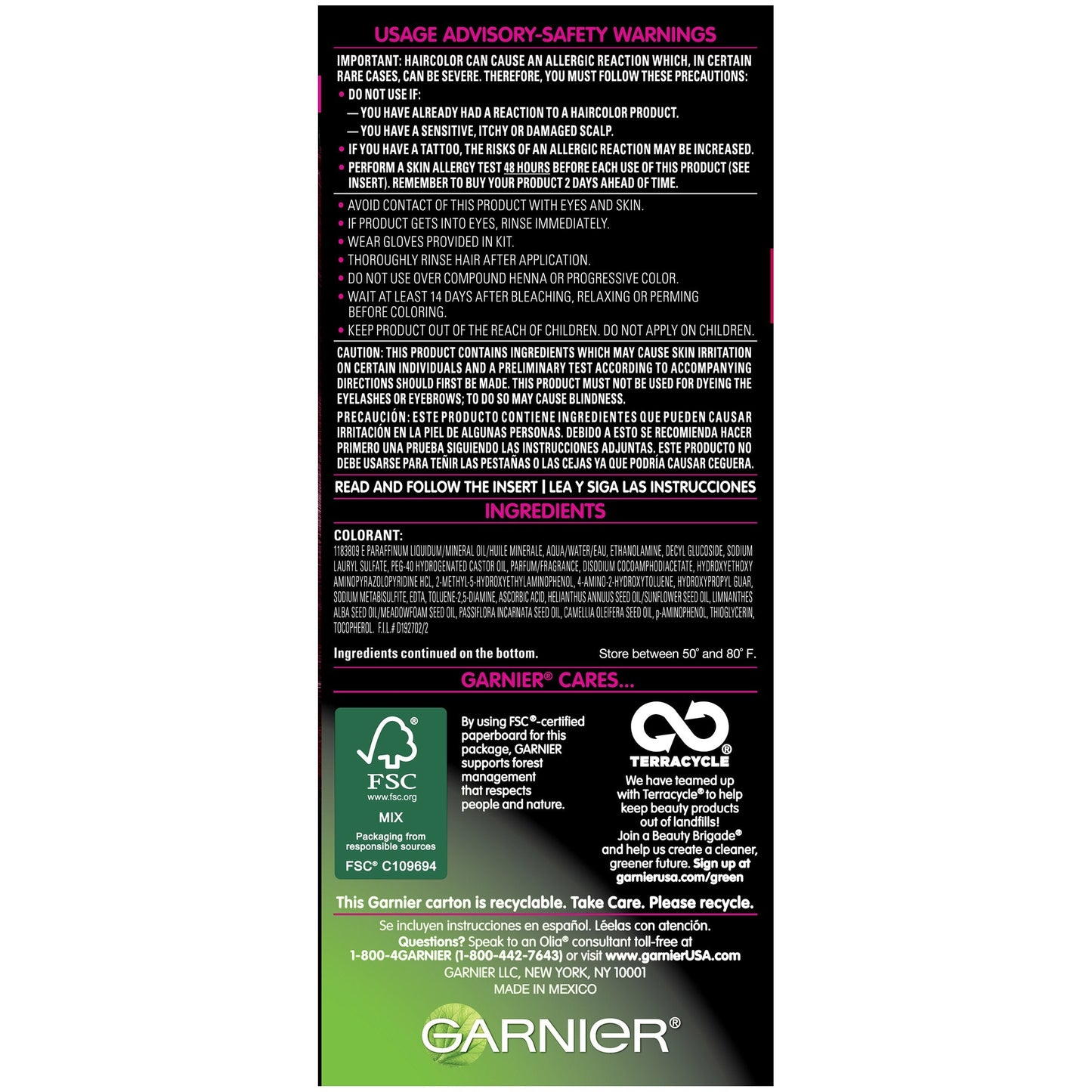 Garnier Olia Ammonia Free Hair Color [5.60] Medium Garnet Red 1 ea Beauty & Personal Care Garnier