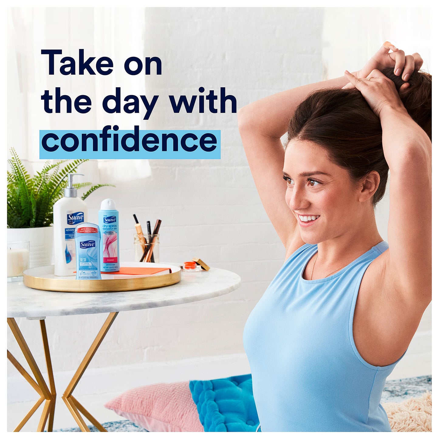 Suave 24 Hour Protection Invisible Solid Deodorant for Women, Fresh - 2.6 oz - 4 pk Beauty and Personal Care Suave