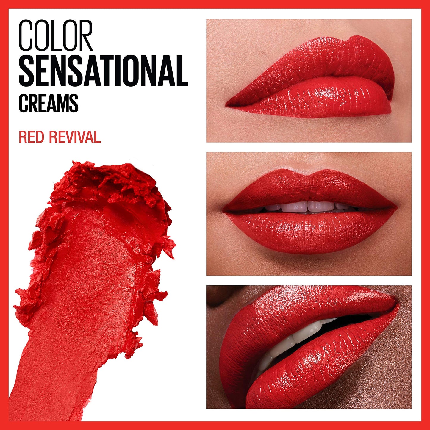 MAYBELLINE - Color Sensational Lipcolor 645 Red Revival - 0,15 oz (4.2 g) Beauty & Personal Care MAYBELLINE