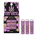 Portland Bee Balm All Natural Handmade Beeswax Based Lip Balm, Lavender 3 Count Beauty & Personal Care Portland Bee Balm