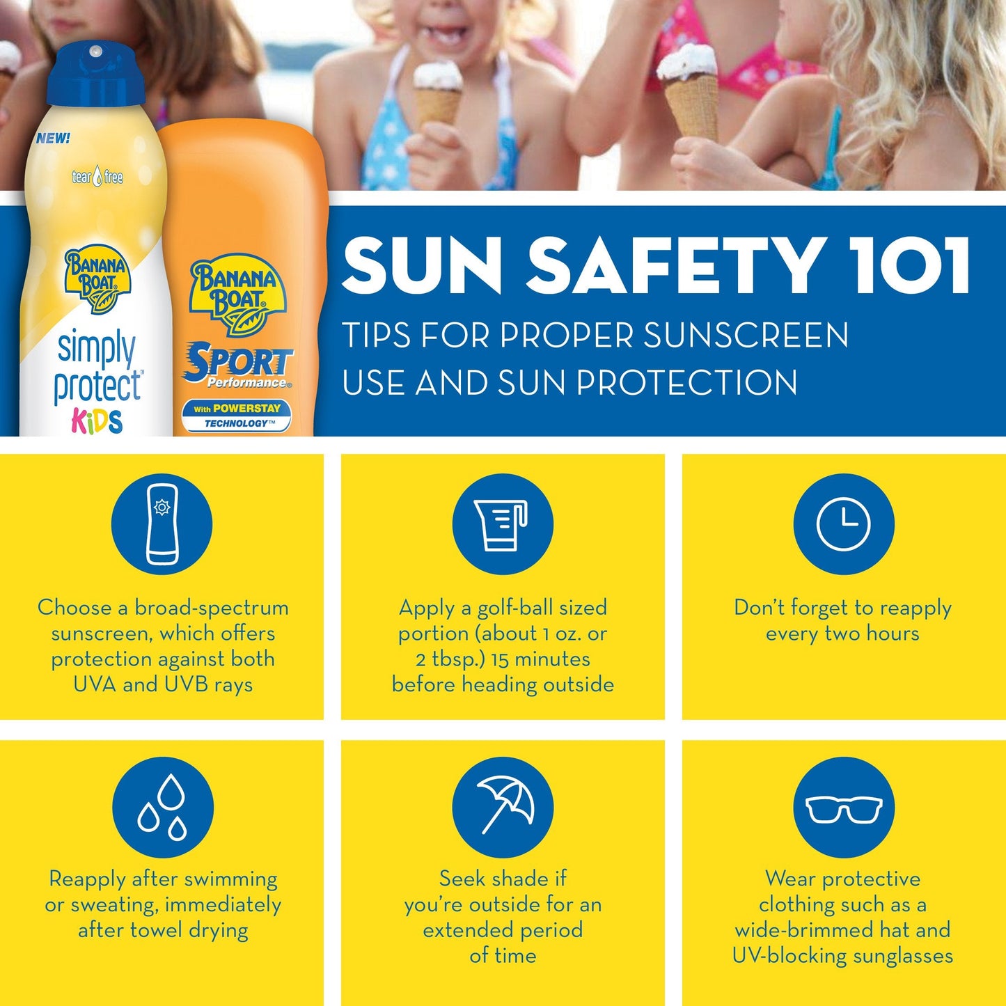 Banana Boat Sunscreen & Care Aloe Vera with Vitamin E Broad Spectrum Lip Balm - SPF 45, 0.15 Oz Beauty & Personal Care Banana Boat
