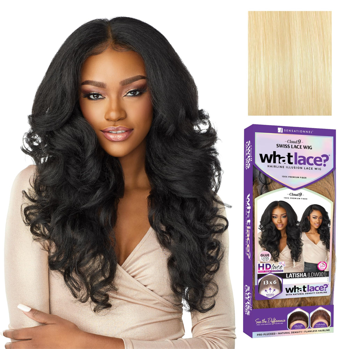 Sensationnel What Lace 13x6 Wig-Latisha, 613 BLONDE