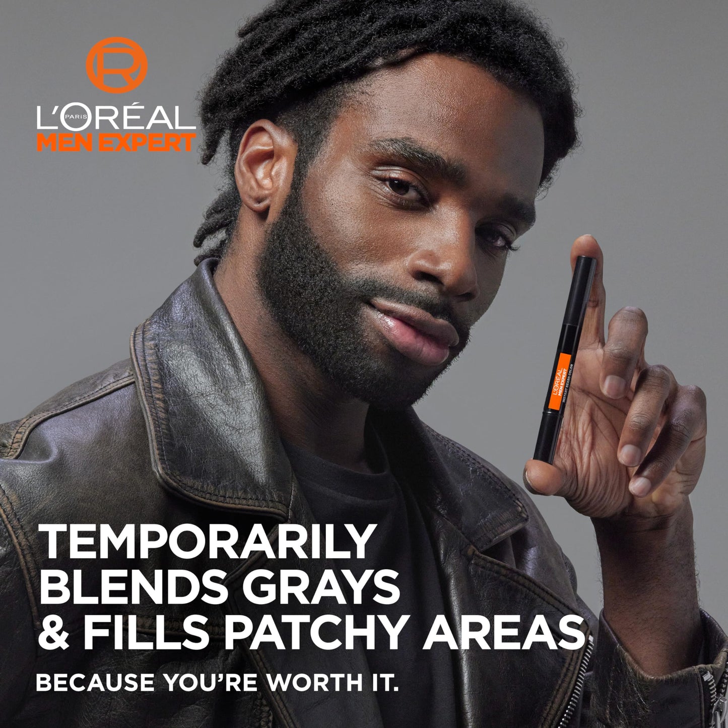 L’Oreal Paris Men Expert Instant Temporary Beard Color, Beard Filler for a Natural and Fuller-Looking Beard, 02 Natural Black, 0.05 Fl Oz Beauty & Personal Care L'Oreal Paris