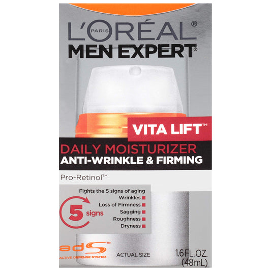 L'Oreal Paris Men Expert Vitalift Anti-Wrinkle & Firming Face Moisturizer with Pro-Retinol, 1.6 oz Beauty & Personal Care L'Oreal Paris