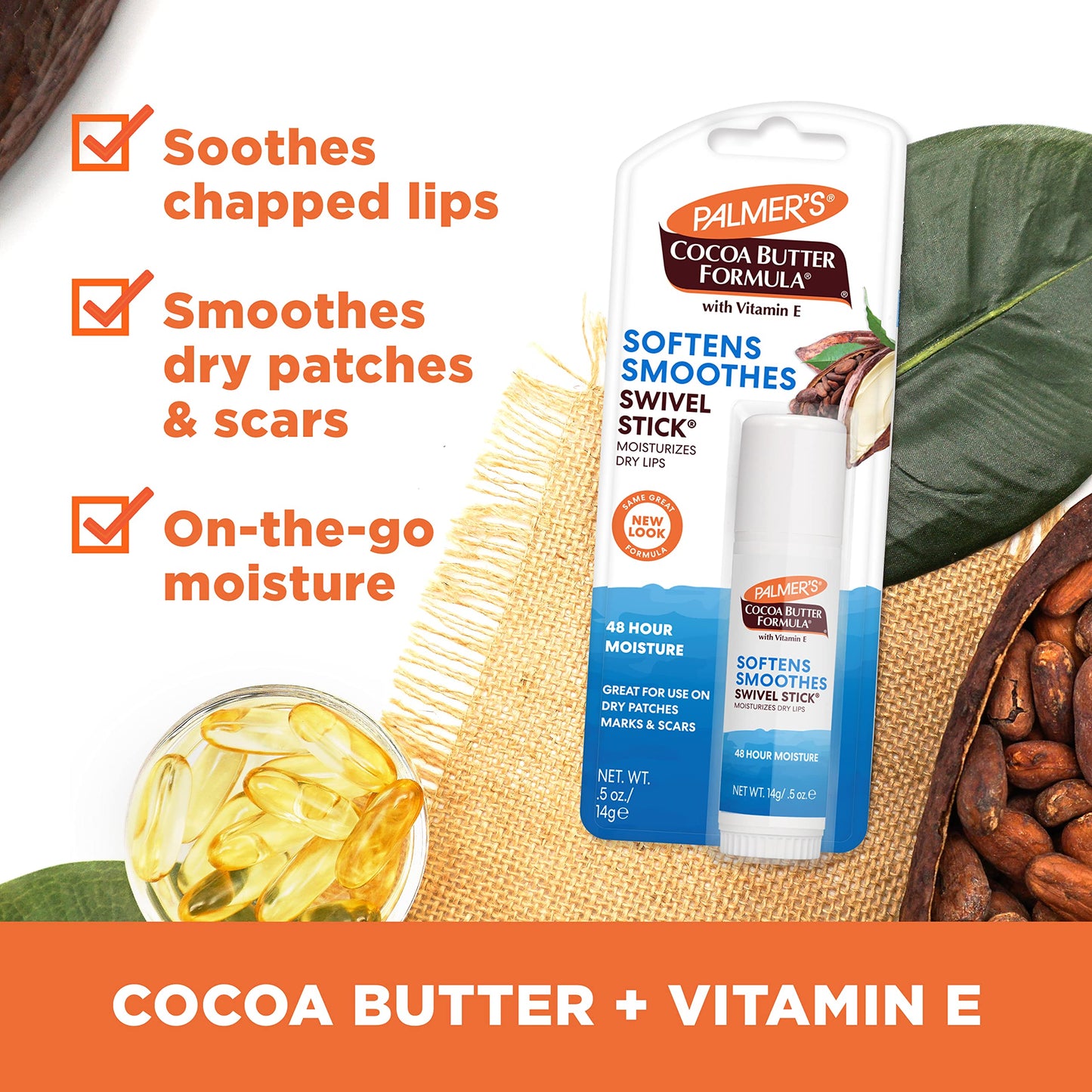 Palmer's Cocoa Butter Formula with Vitamin E, Swivel Stick, 0.5 Oz (Pack of 4) Beauty & Personal Care Palmer's