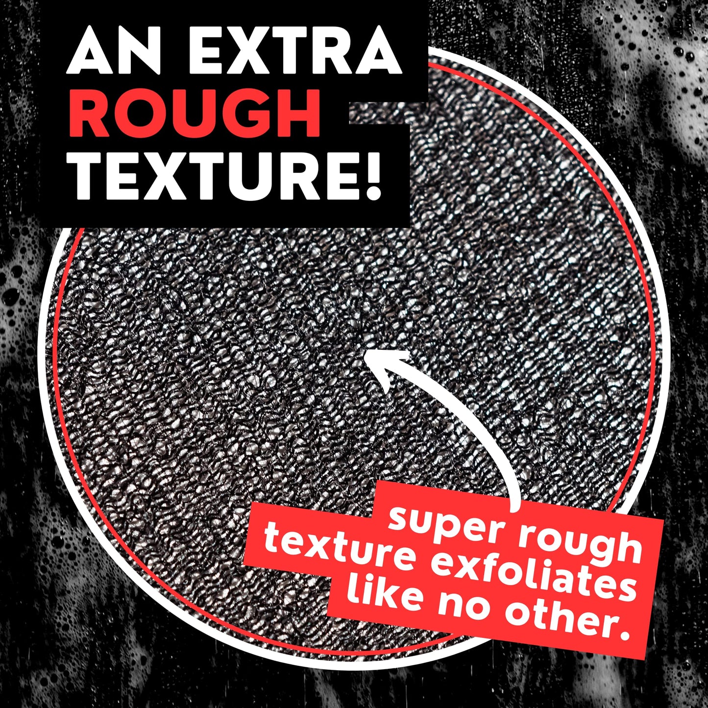 Extra Rough Exfoliating Washcloth - Extreme Body & Back Scrubber for Shower, Extra Long, Hygienic Exfoliator Wash Cloth, Men Or Women, 2 Count Pack, 1 Beauty & Personal Care Bye Bye Loofah