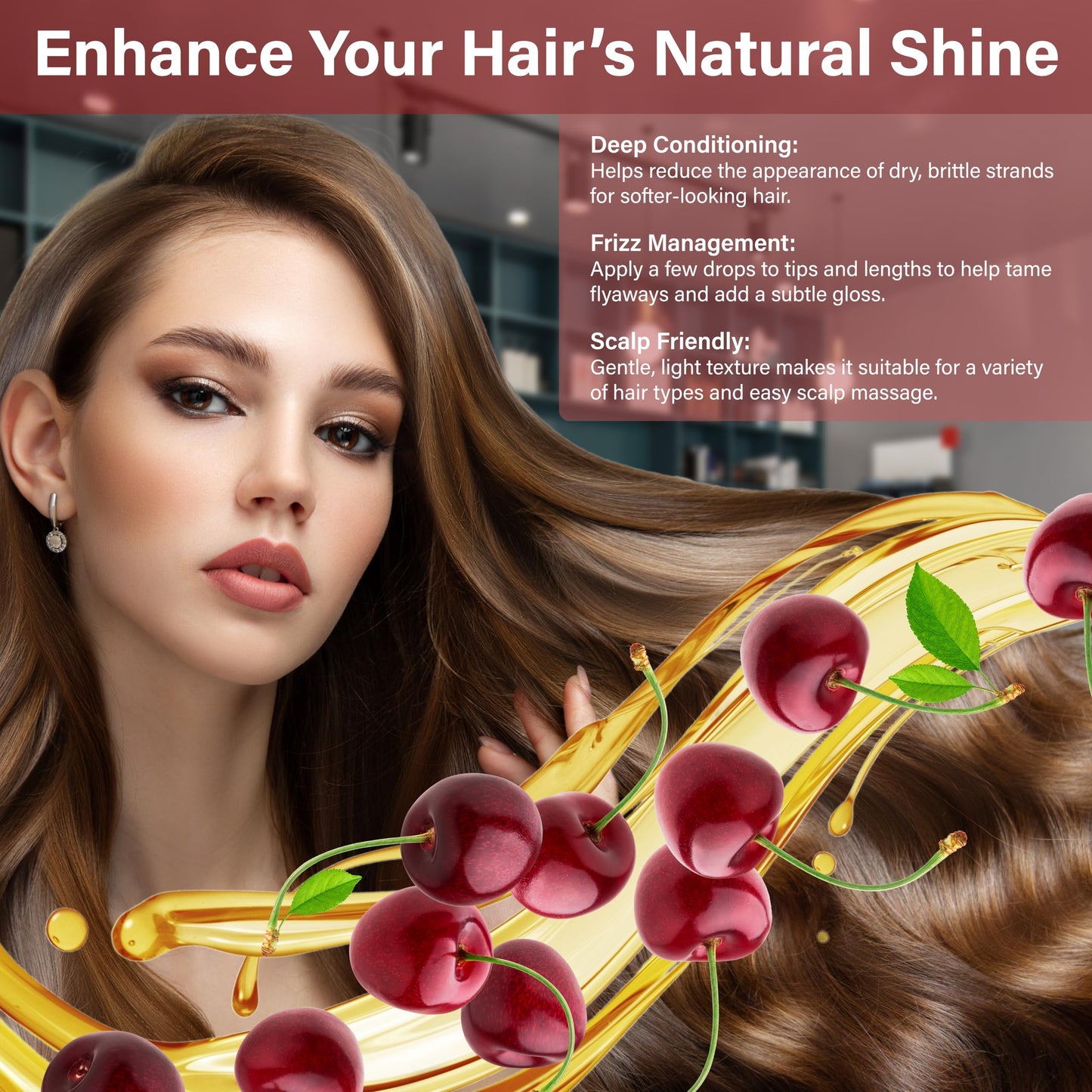 Plant Guru Cherry Kernel Oil 8 fl. oz. Cold Pressed 100% Pure & Natural Carrier - Skin, Face, Body & Hair Growth Moisturizer. Great for DIY Creams Beauty & Personal Care Plant Guru
