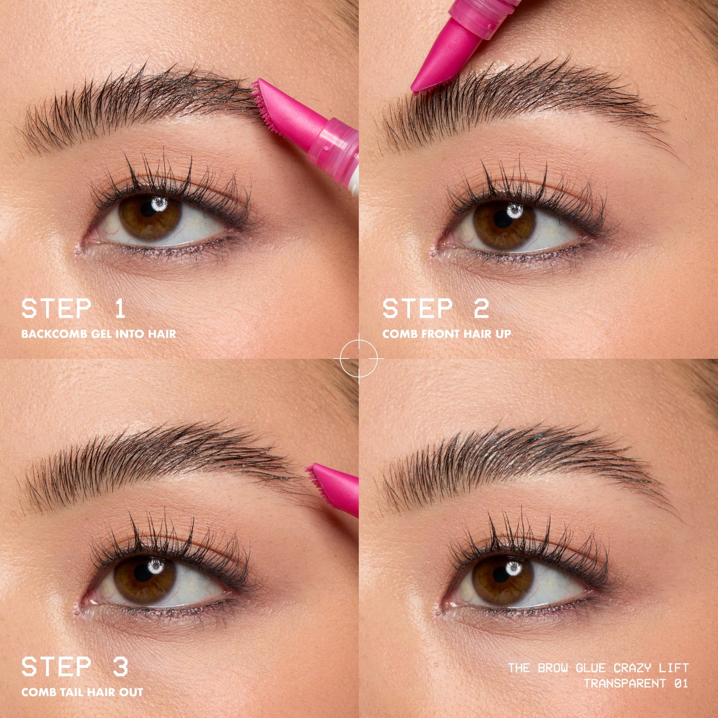 NYX PROFESSIONAL MAKEUP The Brow Glue Crazy Lift, Brow Lamination Gel with 16HR Strong Hold & Built-In Styling Comb - Clear Eyebrow Gel Beauty and Personal Care NYX PROFESSIONAL MAKEUP