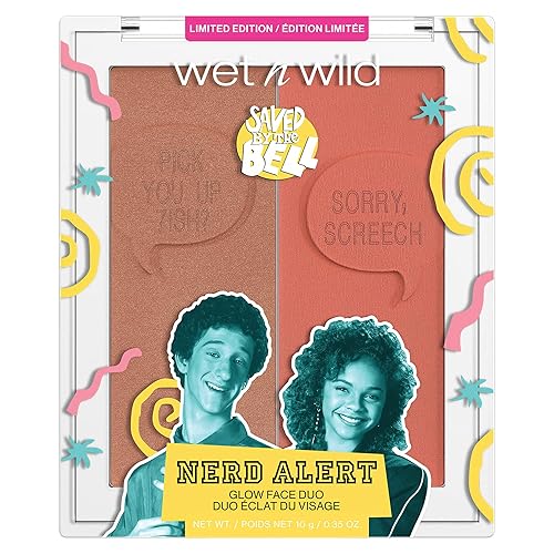 wet n wild Saved By The Bell Highlighter & Illuminator Duo, Radiant Shimmer Face Palette, Ultra-Reflective Micro-Pearls, Buildable Powder Formula Beauty & Personal Care wet n wild
