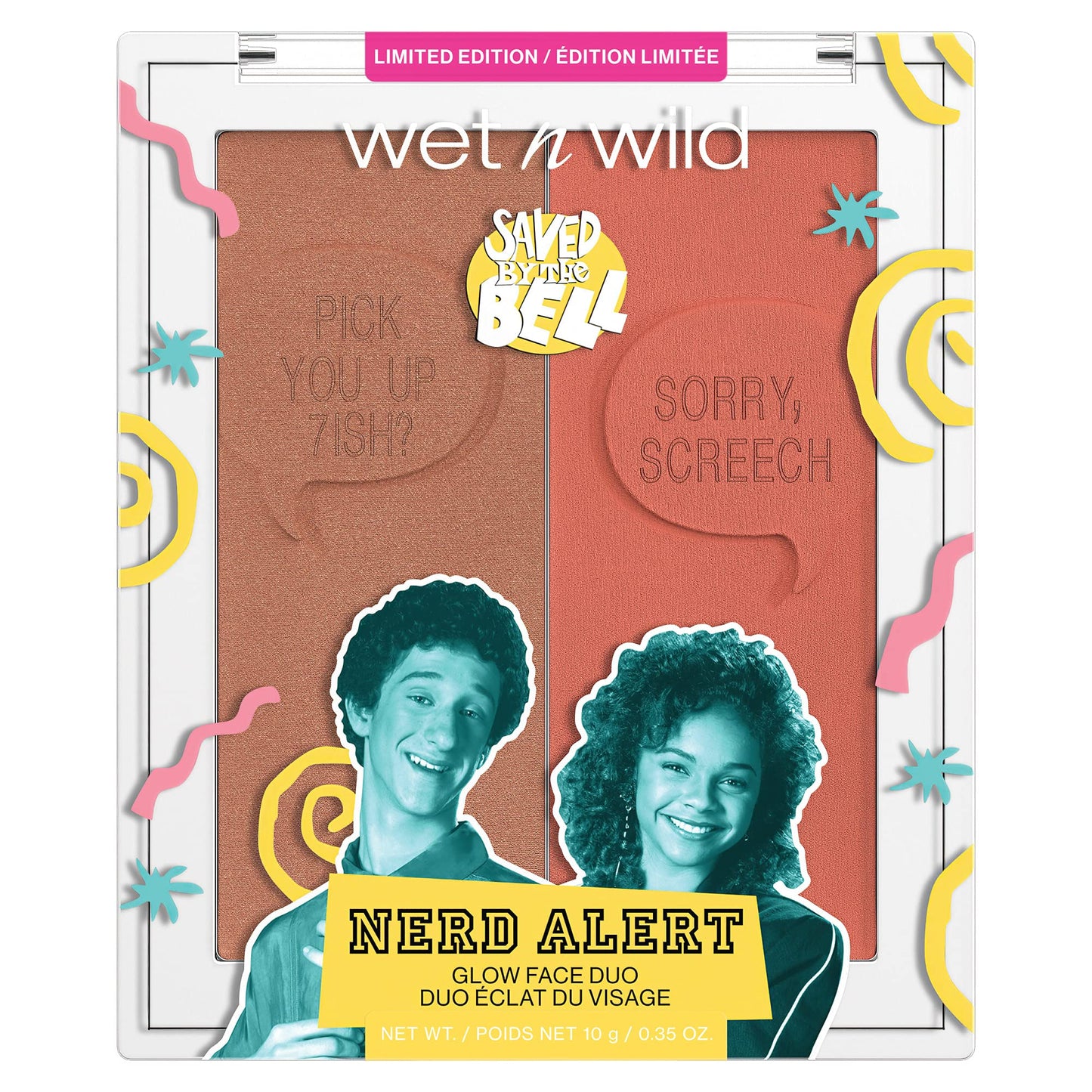 wet n wild Saved By The Bell Highlighter & Illuminator Duo, Radiant Shimmer Face Palette, Ultra-Reflective Micro-Pearls, Buildable Powder Formula Beauty & Personal Care wet n wild