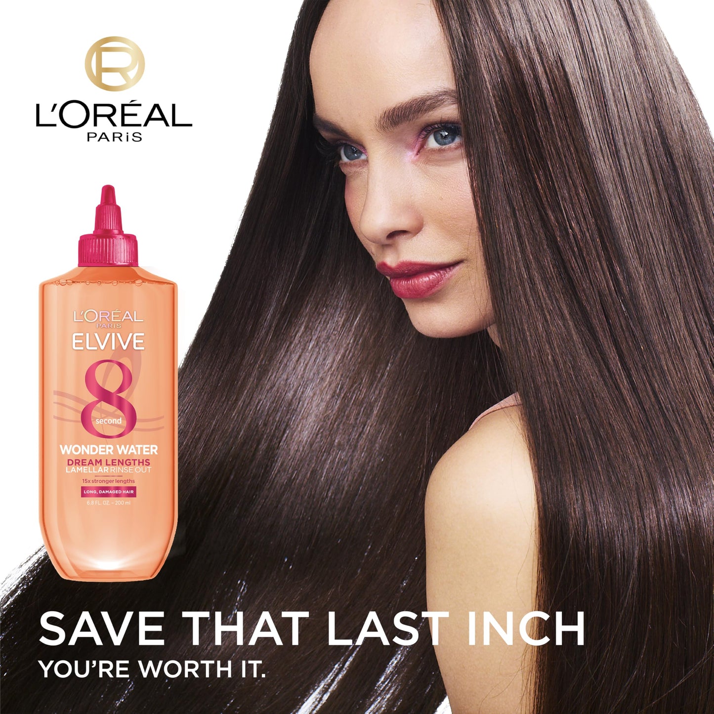 L'Oreal Paris Elvive Dream Lengths 8 Second Wonder Water Detangling Lamellar Rinse Out, 6.8 Ounce Beauty & Personal Care L'Oreal Paris